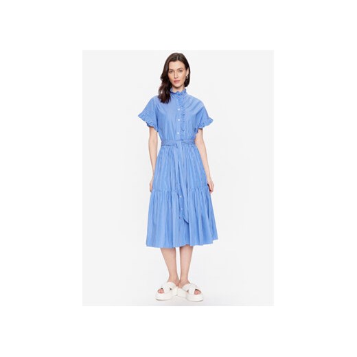 Lauren Ralph Lauren Sukienka koszulowa 250889362001 Niebieski Regular Fit ze sklepu MODIVO w kategorii Sukienki - zdjęcie 168550865