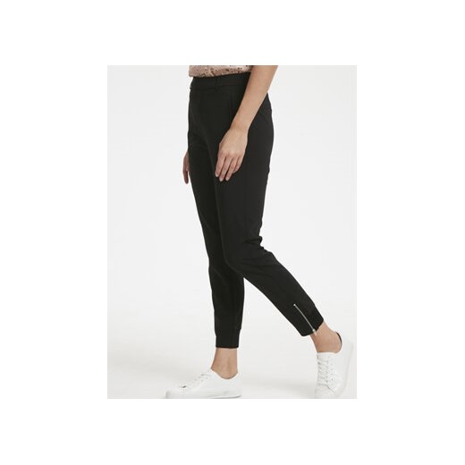 InWear Spodnie materiałowe Nica 30100753 Czarny Casual Fit ze sklepu MODIVO w kategorii Spodnie damskie - zdjęcie 168550947