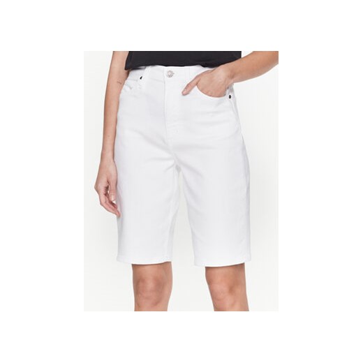 Calvin Klein Szorty jeansowe K20K205170 Biały Regular Fit ze sklepu MODIVO w kategorii Szorty - zdjęcie 168551739