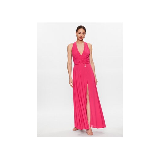 Fracomina Sukienka wieczorowa FQ23SD3004W41201 Różowy Regular Fit ze sklepu MODIVO w kategorii Sukienki - zdjęcie 168551826