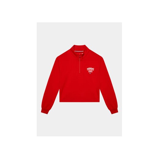 Tommy Hilfiger Bluza Varsity KG0KG07206 D Czerwony Regular Fit ze sklepu MODIVO w kategorii Bluzy chłopięce - zdjęcie 168551879