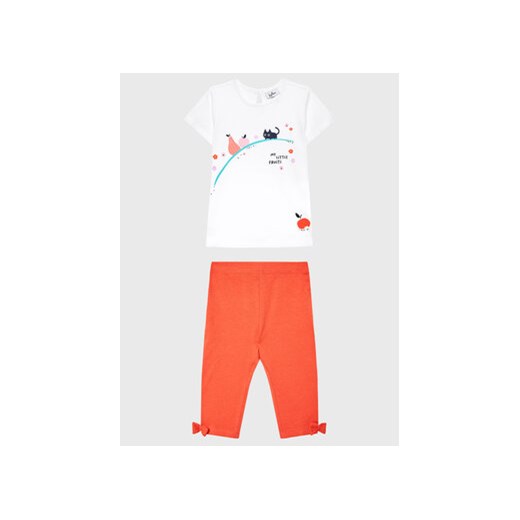 OVS Komplet t-shirt i legginsy 1766934 Biały Regular Fit ze sklepu MODIVO w kategorii Komplety niemowlęce - zdjęcie 168552225
