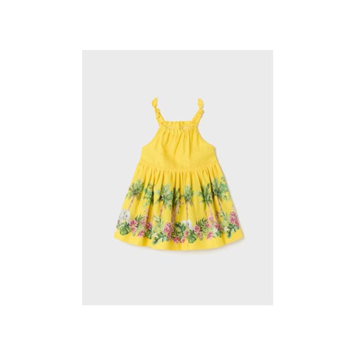 Mayoral Sukienka letnia 1967 Żółty Regular Fit ze sklepu MODIVO w kategorii Sukienki niemowlęce - zdjęcie 168552228
