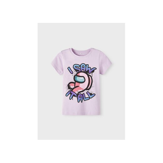 NAME IT T-Shirt 13217894 Fioletowy Regular Fit ze sklepu MODIVO w kategorii Bluzki dziewczęce - zdjęcie 168552239