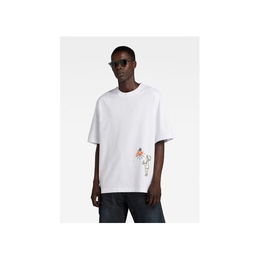 G-Star Raw T-Shirt Light Bulb D23907-C336-110 Biały Boxy Fit ze sklepu MODIVO w kategorii T-shirty męskie - zdjęcie 168552285