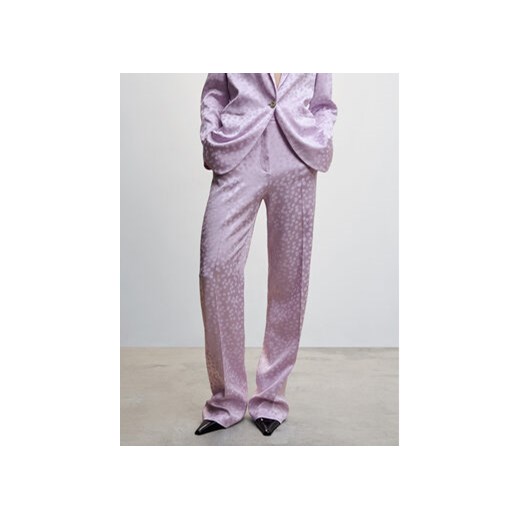 Mango Spodnie materiałowe Topete 47055851 Fioletowy Relaxed Fit ze sklepu MODIVO w kategorii Spodnie damskie - zdjęcie 168552326