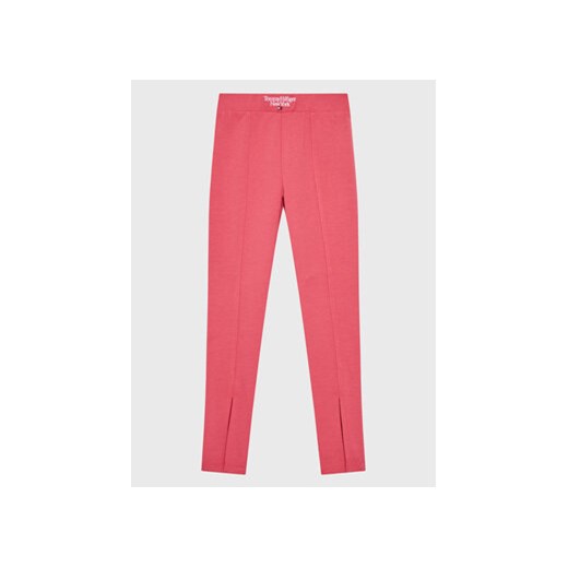 Tommy Hilfiger Legginsy Graphic KG0KG07062 M Różowy Slim Fit ze sklepu MODIVO w kategorii Spodnie dziewczęce - zdjęcie 168552455