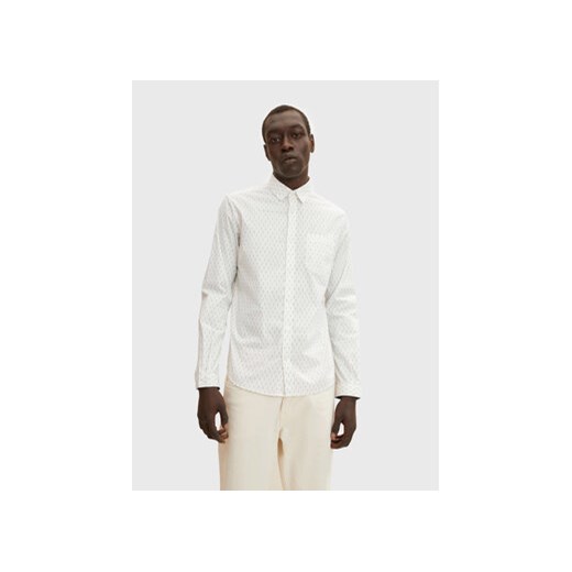 Tom Tailor Koszula 1032341 Biały Fitted Fit ze sklepu MODIVO w kategorii Koszule męskie - zdjęcie 168552485