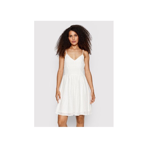 Vero Moda Sukienka letnia Honey 10220925 Biały Regular Fit ze sklepu MODIVO w kategorii Sukienki - zdjęcie 168552556