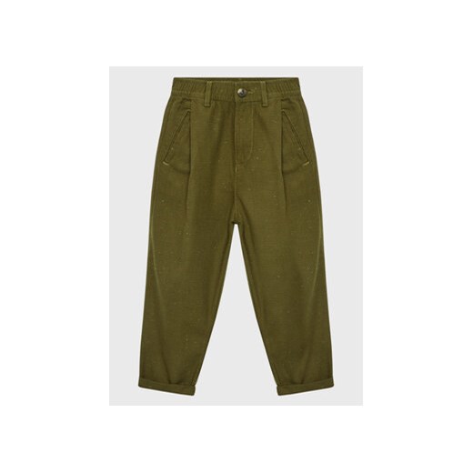 United Colors Of Benetton Spodnie materiałowe 4NYSCF00P Zielony Loose Fit ze sklepu MODIVO w kategorii Spodnie chłopięce - zdjęcie 168552799