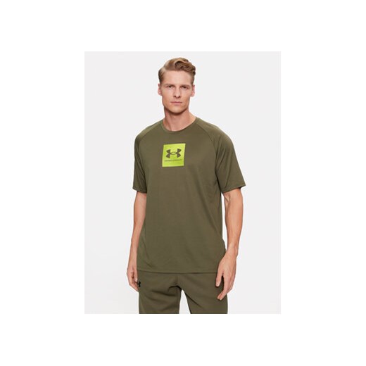 Under Armour T-Shirt Ua Tech Prt Fill Ss 1380785 Khaki Loose Fit ze sklepu MODIVO w kategorii T-shirty męskie - zdjęcie 168552985