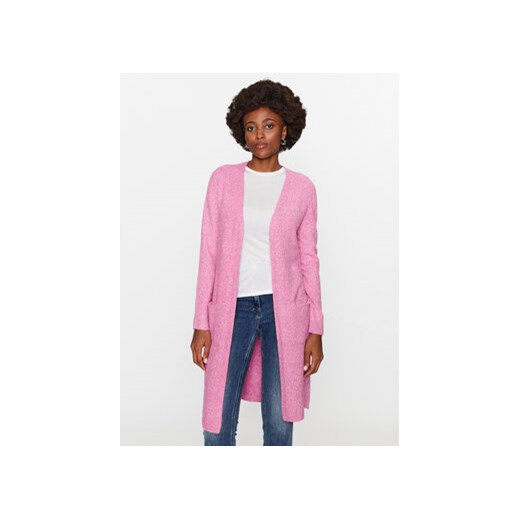 Vero Moda Kardigan 10215434 Różowy Regular Fit ze sklepu MODIVO w kategorii Swetry damskie - zdjęcie 168553076