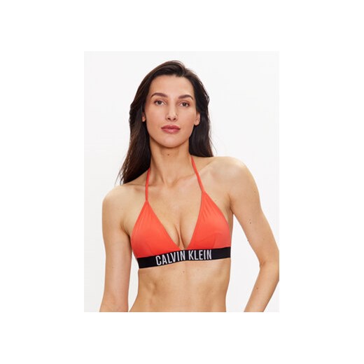 Calvin Klein Swimwear Góra od bikini KW0KW01963 Pomarańczowy ze sklepu MODIVO w kategorii Stroje kąpielowe - zdjęcie 168553207