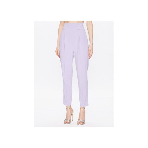 Pinko Spodnie materiałowe Natalia 100052 7624 Fioletowy Regular Fit ze sklepu MODIVO w kategorii Spodnie damskie - zdjęcie 168553369