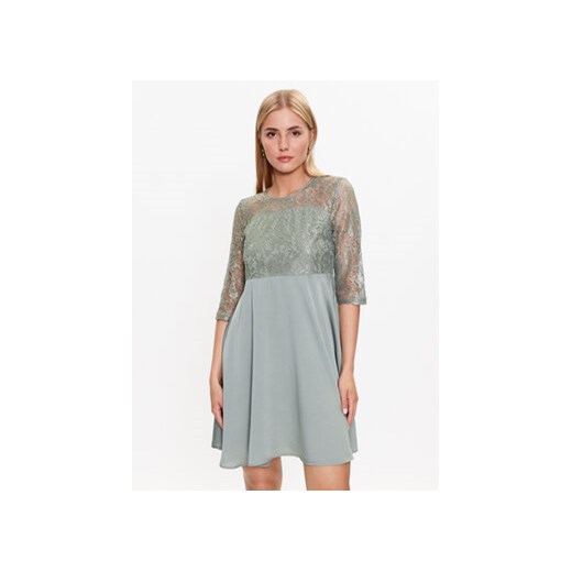 ONLY Sukienka koktajlowa 15293936 Zielony Regular Fit ze sklepu MODIVO w kategorii Sukienki - zdjęcie 168553389