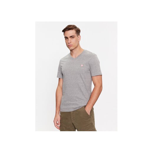 Guess T-Shirt M2YI37 I3Z14 Szary Slim Fit ze sklepu MODIVO w kategorii T-shirty męskie - zdjęcie 168553415