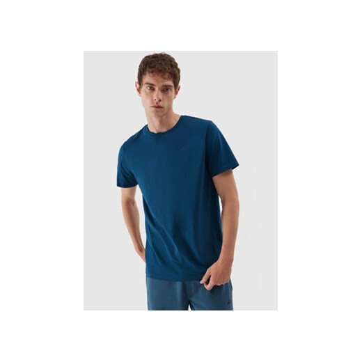 4F T-Shirt 4FAW23TTSHM0876 Niebieski Regular Fit ze sklepu MODIVO w kategorii T-shirty męskie - zdjęcie 168553526