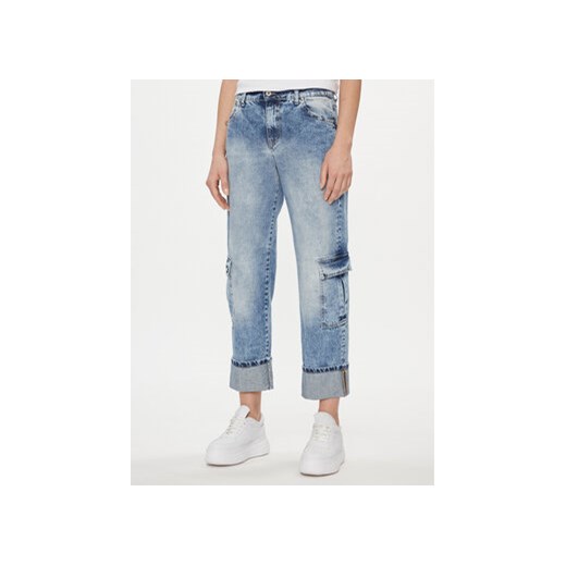 Please Jeansy P2TSEH0W6X Niebieski Straight Leg Please XS MODIVO wyprzedaż