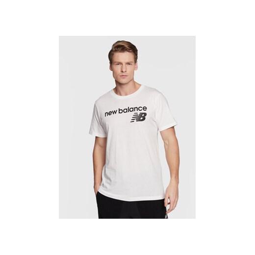 New Balance T-Shirt MT03905 MT03905 Biały Athletic Fit ze sklepu MODIVO w kategorii T-shirty męskie - zdjęcie 168554155
