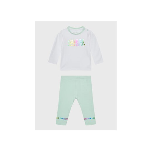 Guess Komplet bluzka i legginsy A3RG06 K6YW1 Kolorowy Regular Fit ze sklepu MODIVO w kategorii Komplety niemowlęce - zdjęcie 168554256