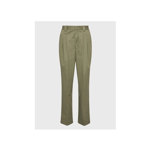 Carhartt WIP Spodnie materiałowe Tristin I030502 Zielony Relaxed Fit ze sklepu MODIVO w kategorii Spodnie damskie - zdjęcie 168554285
