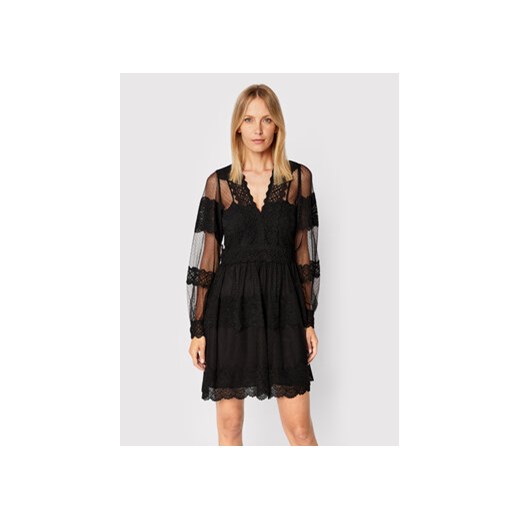 TWINSET Sukienka koktajlowa 222TP2252 Czarny Regular Fit ze sklepu MODIVO w kategorii Sukienki - zdjęcie 168554689