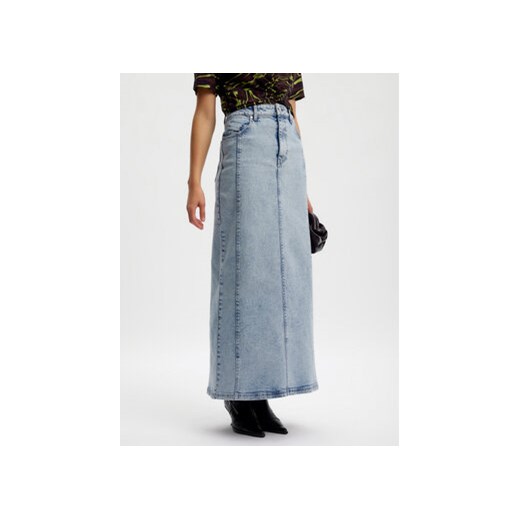 Gestuz Spódnica jeansowa 10908218 Niebieski Regular Fit Gestuz 34 MODIVO wyprzedaż