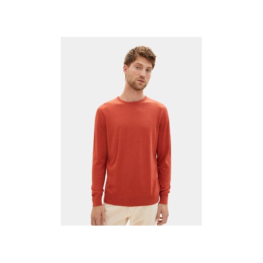 Tom Tailor Sweter 1027661 Czerwony Regular Fit ze sklepu MODIVO w kategorii Swetry męskie - zdjęcie 168555086