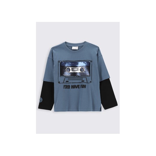 Coccodrillo Bluzka ZC2143102FTK Granatowy Relaxed Fit ze sklepu MODIVO w kategorii T-shirty chłopięce - zdjęcie 168555925