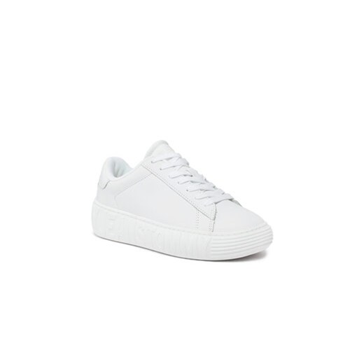 Tommy Jeans Sneakersy Tjw Leather Cupsole Ess EN0EN02507 Biały Tommy Jeans 40 MODIVO