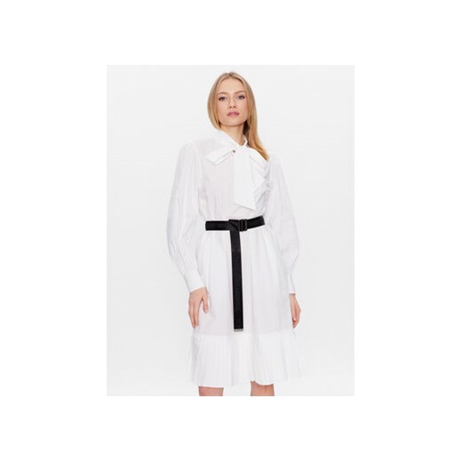 KARL LAGERFELD Sukienka codzienna 226W1302 Biały Regular Fit ze sklepu MODIVO w kategorii Sukienki - zdjęcie 168556497