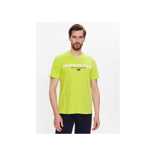 Aeronautica Militare T-Shirt 231TS2064J602 Zielony Regular Fit ze sklepu MODIVO w kategorii T-shirty męskie - zdjęcie 168556567