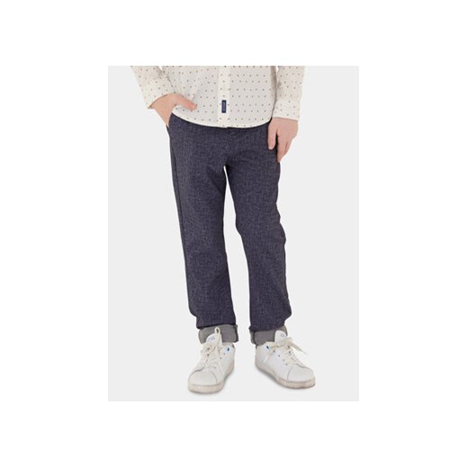 Guess Spodnie materiałowe L4RB04 KC3H0 Granatowy Regular Fit ze sklepu MODIVO w kategorii Spodnie chłopięce - zdjęcie 168556795