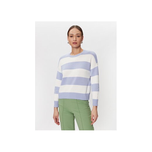 United Colors Of Benetton Sweter 1494E105J Fioletowy Boxy Fit United Colors Of Benetton L promocja MODIVO