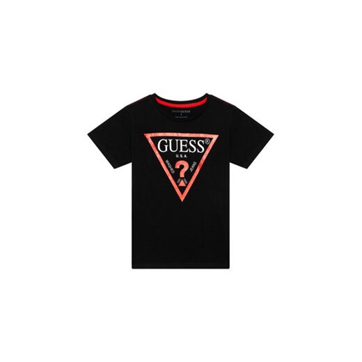 Guess T-Shirt N73I55 K8HM0 Czarny Regular Fit ze sklepu MODIVO w kategorii T-shirty chłopięce - zdjęcie 168557195