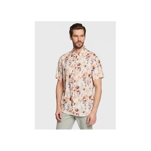 Guess Koszula M3GH76 WD4Z2 Beżowy Slim Fit ze sklepu MODIVO w kategorii Koszule męskie - zdjęcie 168557205
