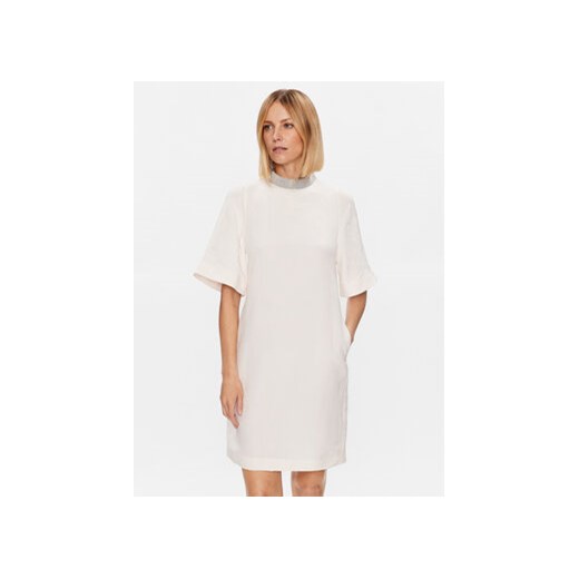 Fabiana Filippi Sukienka codzienna ABD273B586 Biały Regular Fit ze sklepu MODIVO w kategorii Sukienki - zdjęcie 168557585