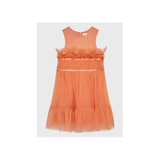 Guess Sukienka elegancka J3RK20 WEEO0 Pomarańczowy Regular Fit ze sklepu MODIVO w kategorii Sukienki dziewczęce - zdjęcie 168557636