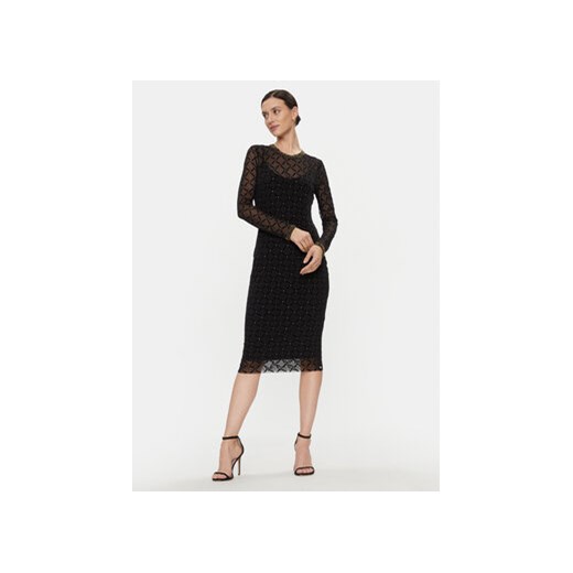 Nissa Sukienka koktajlowa RS14530 Czarny Slim Fit ze sklepu MODIVO w kategorii Sukienki - zdjęcie 168558209