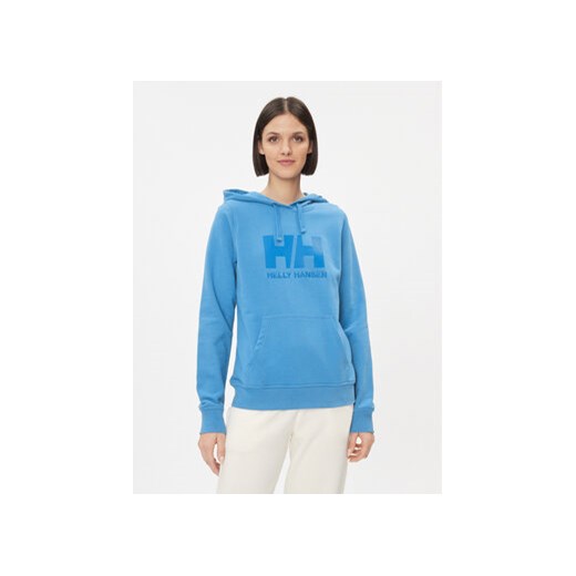 Helly Hansen Bluza Logo 33978 Niebieski Regular Fit ze sklepu MODIVO w kategorii Bluzy damskie - zdjęcie 168558308