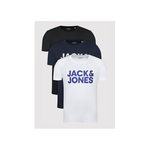 Jack&Jones Komplet 3 t-shirtów Corp Logo 12191762 Kolorowy Regular Fit ze sklepu MODIVO w kategorii T-shirty męskie - zdjęcie 168558358
