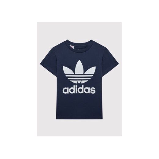 adidas T-Shirt Trefoil HK0260 Granatowy Regular Fit ze sklepu MODIVO w kategorii T-shirty chłopięce - zdjęcie 168558588
