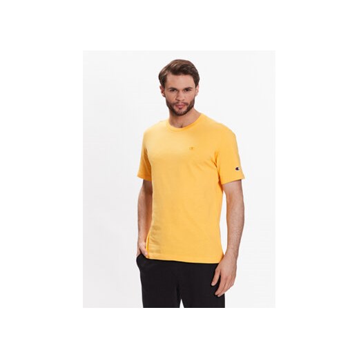 Champion T-Shirt 218496 Pomarańczowy Regular Fit ze sklepu MODIVO w kategorii T-shirty męskie - zdjęcie 168558865