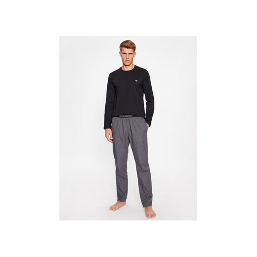 Emporio Armani Underwear Piżama 111860 3F576 30221 Czarny Regular Fit ze sklepu MODIVO w kategorii Piżamy męskie - zdjęcie 168558935
