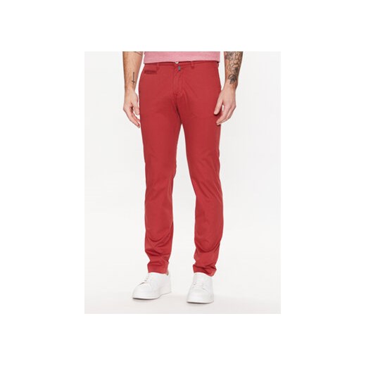 Pierre Cardin Spodnie materiałowe C3 33757/000/4023 Czerwony Lyon Tapered Fit ze sklepu MODIVO w kategorii Spodnie męskie - zdjęcie 168559578