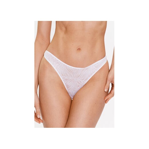 Calvin Klein Underwear Stringi 000QF6878E Biały ze sklepu MODIVO w kategorii Majtki damskie - zdjęcie 168560105