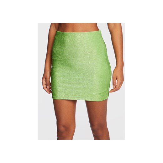 Gina Tricot Spódnica mini 19307 Zielony Slim Fit ze sklepu MODIVO w kategorii Spódnice - zdjęcie 168560308