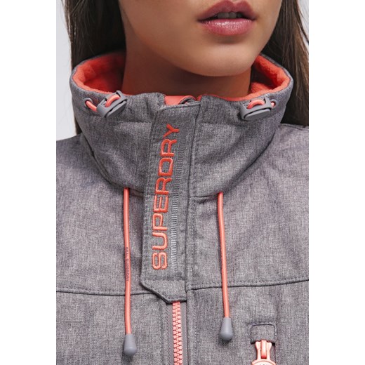 Superdry Kurtka przejściowa grey marl/light coral zalando rozowy długie