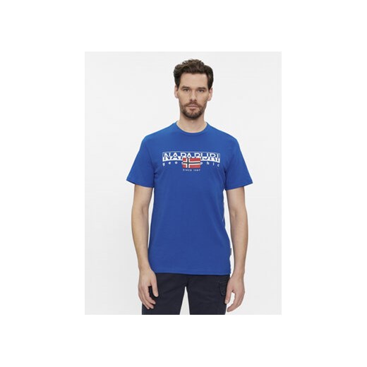 Napapijri T-Shirt S-Aylmer NP0A4HTO Niebieski Regular Fit ze sklepu MODIVO w kategorii T-shirty męskie - zdjęcie 168561035