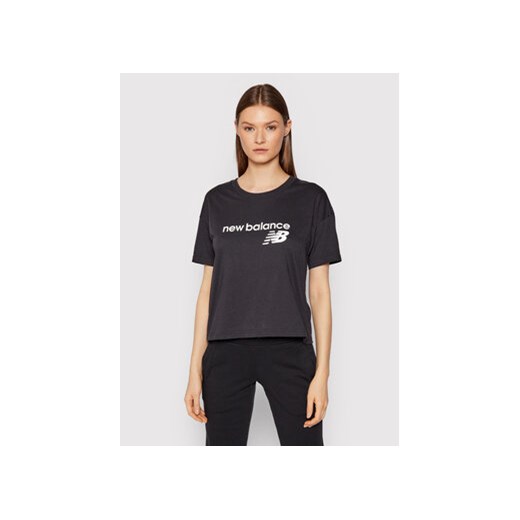 New Balance T-Shirt WT03805 Czarny Relaxed Fit ze sklepu MODIVO w kategorii Bluzki damskie - zdjęcie 168561249